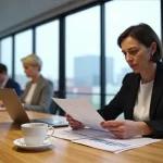 Minimalistisches Büro