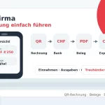 Buchhaltungssoftware für Einzelfirma in der Schweiz mit QR-Rechnung, Belegen, Bankabgleich und Export