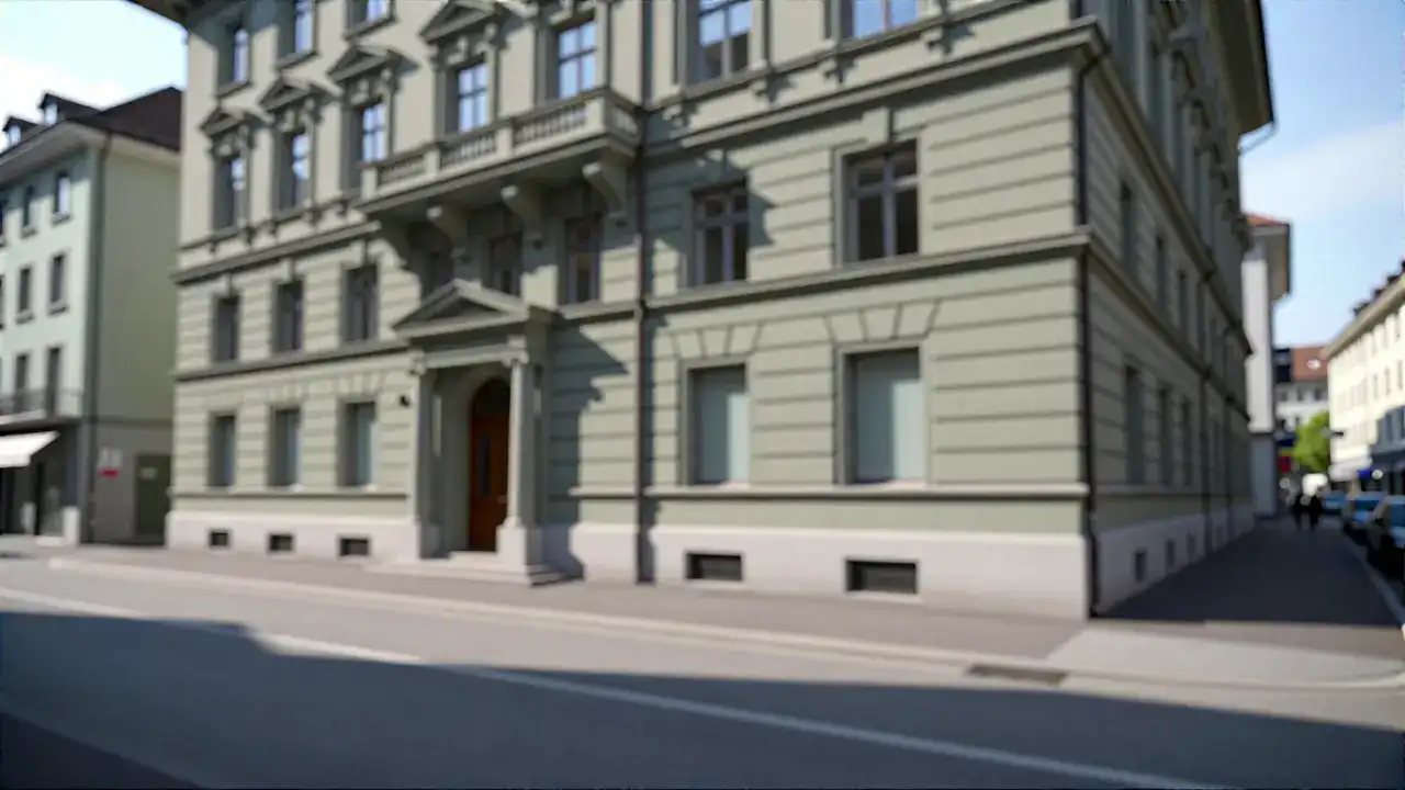 Realistisches neoklassizistisches Gebäude in Genf