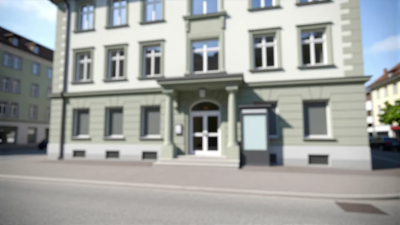 Detailreiches Schweizer Verwaltungsgebäude in Solothurn