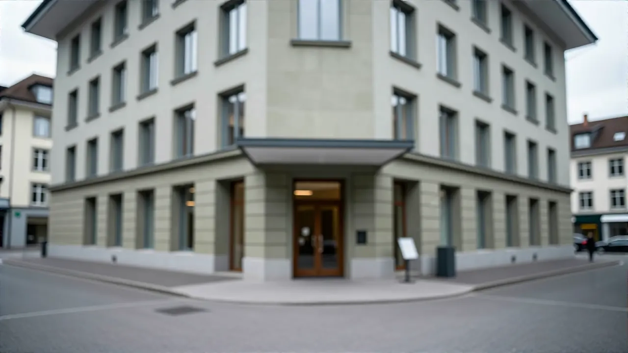 Hochrealistisch: Moderne Schweizer Stadtarchitektur in Zürich