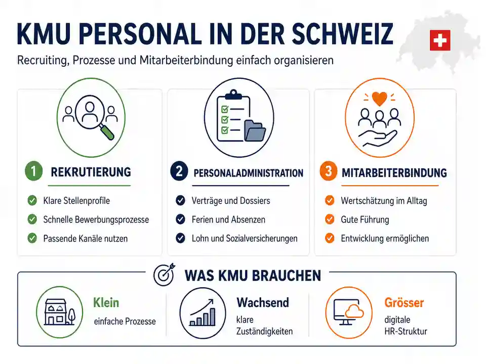 KMU Personal Schweiz 2026: Personalmanagement einfach und wirksam organisieren