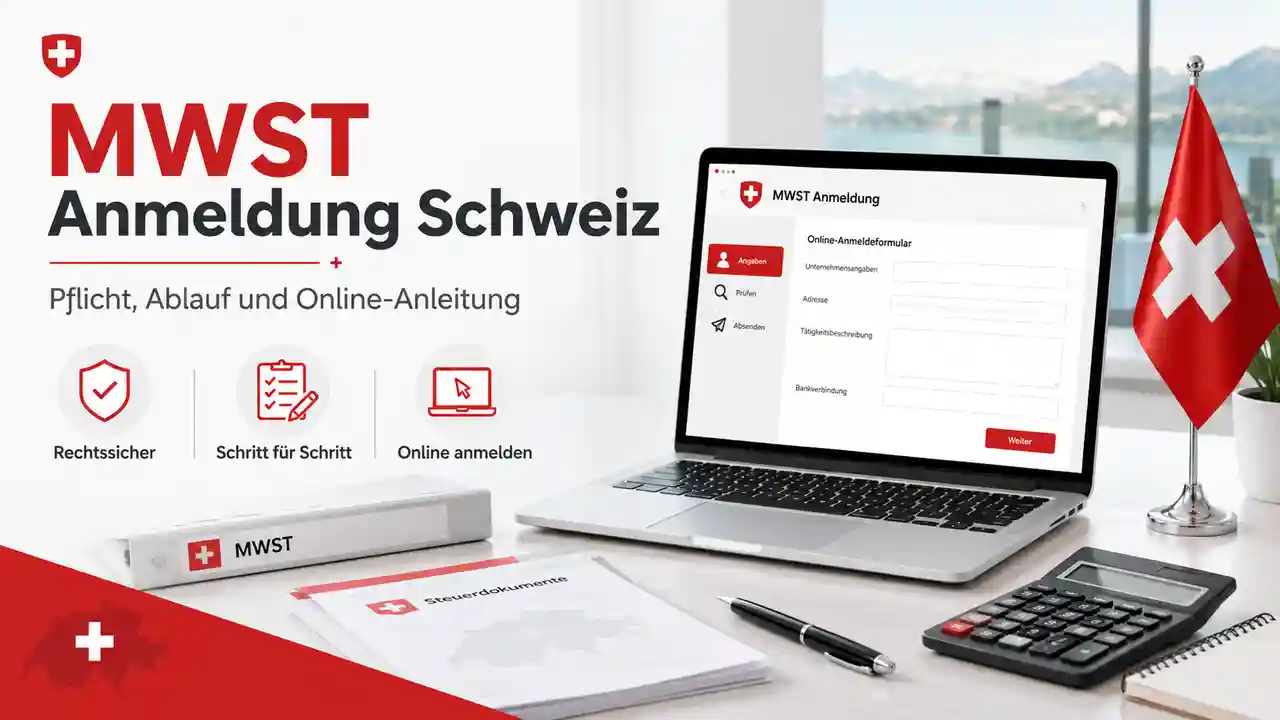 MWST Anmeldung Schweiz 2026: Wann ich mich anmelden muss und wie die Registrierung funktioniert