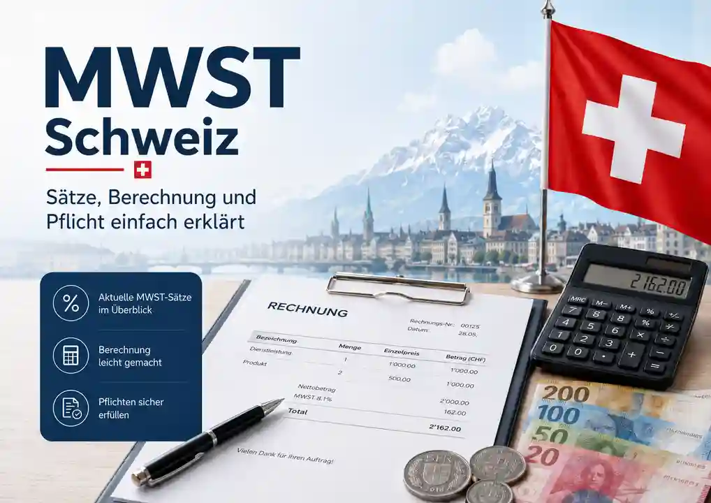 MWST Schweiz 2026: Sätze, Berechnung und Pflicht einfach erklärt