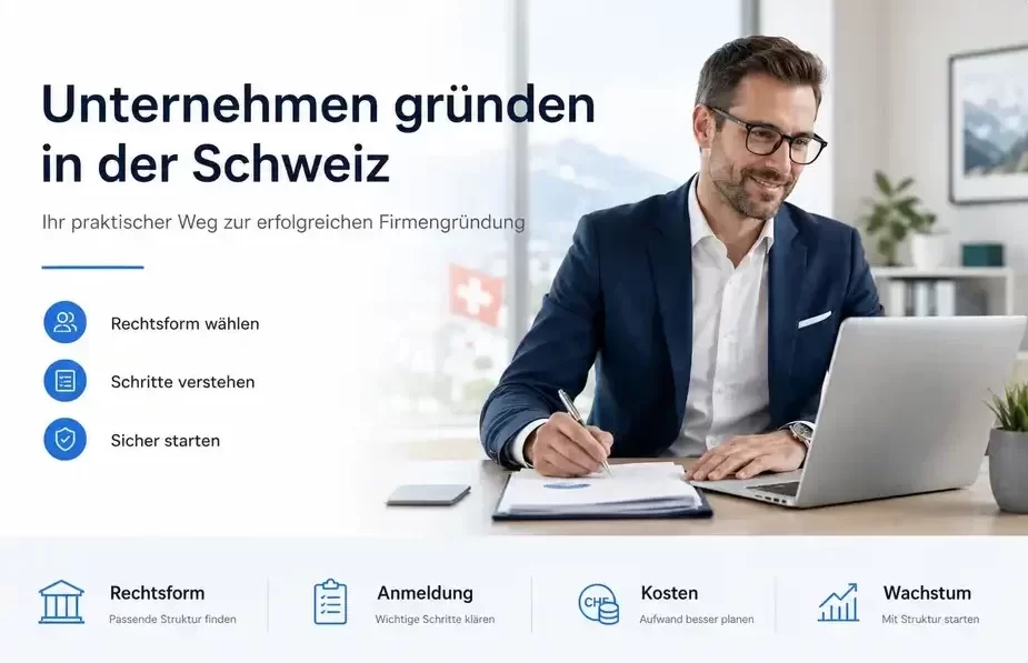 Unternehmen gründen in der Schweiz mit Beratung zur Firmengründung