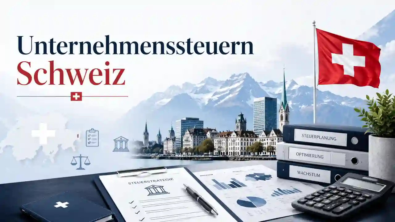 Unternehmenssteuern Schweiz 2026: einfach erklärt für Gründer, GmbH, AG und KMU